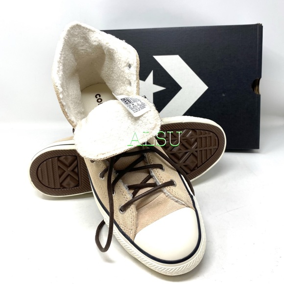 Converse Ctas Suede High Top light Bisque Suede W - Picture 8 of 9